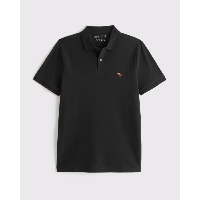 Abercrombie& Fitch 124-6035小麋鹿图案 黑色 L 男士POLO衫 234元 - 86线报