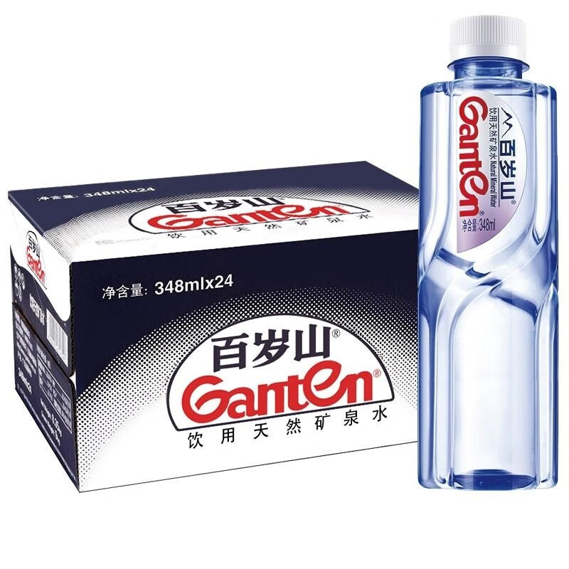 椒小妹百岁山天然矿泉水348ml*2瓶便携装 1.9元 - 美泡泡