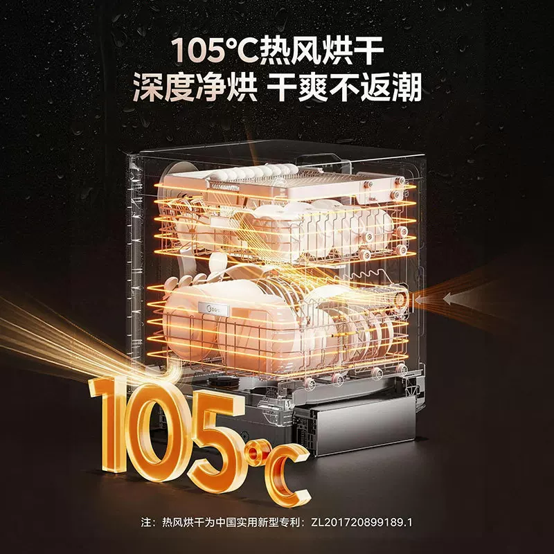 美的 GX1000S Max 嵌入式洗碗机 18套 智能投放 4498.75元 - 线报酷