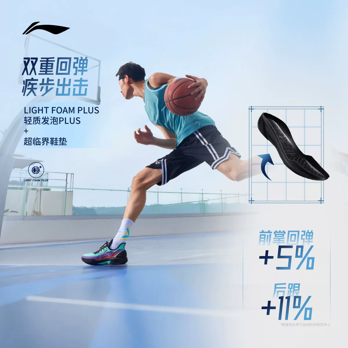 李宁篮球系列男款篮球鞋ABPW011 182.2元 - 86线报