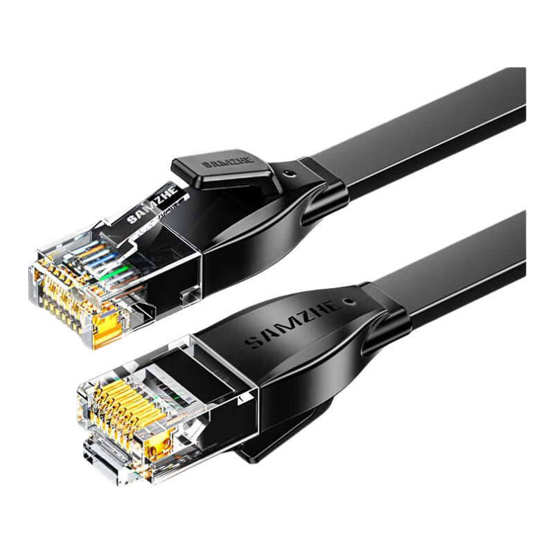 山泽六类网线CAT6千兆扁线纯铜0.5米 1.8元 - 86线报