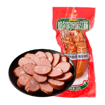 双汇哈尔滨风味红肠 220g 6.98元+1.42元淘金币 实付6.98元 - 清风线报