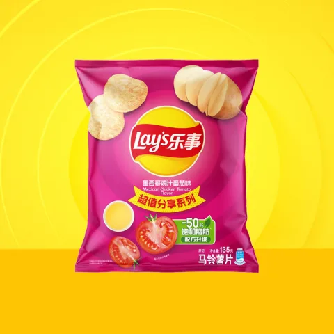 乐事 马铃薯片 墨西哥鸡汁番茄味 135g 7.07元（需买11件，需用券） 图片 1