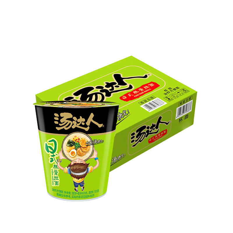 汤达人统一日式豚骨拉面83g*12杯整箱 22.33元 - 86线报
