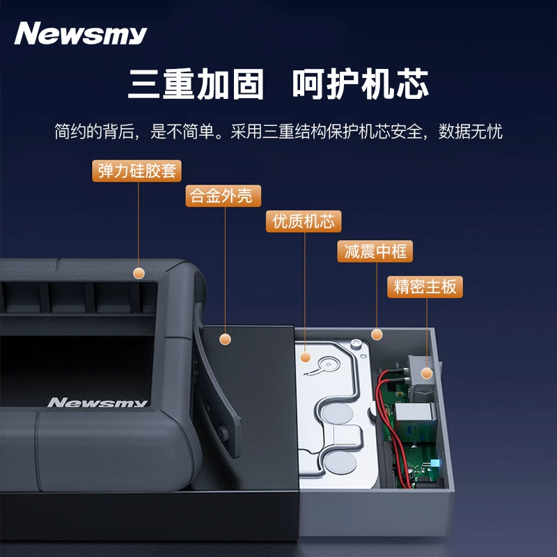 纽曼3移动硬盘3.5英寸桌面存储星际系列USB3.0硅胶保护大容量存储家庭数据仓库 529元 - 86线报