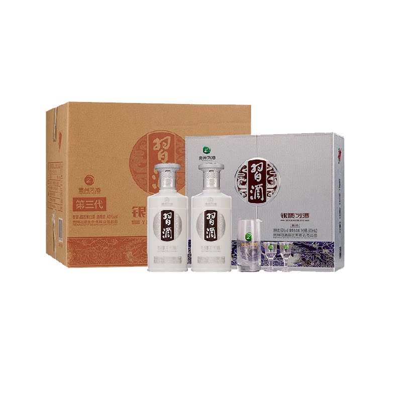 习酒银质第三代53%vol酱香型白酒500ml*6瓶整箱 573元 - 清风线报