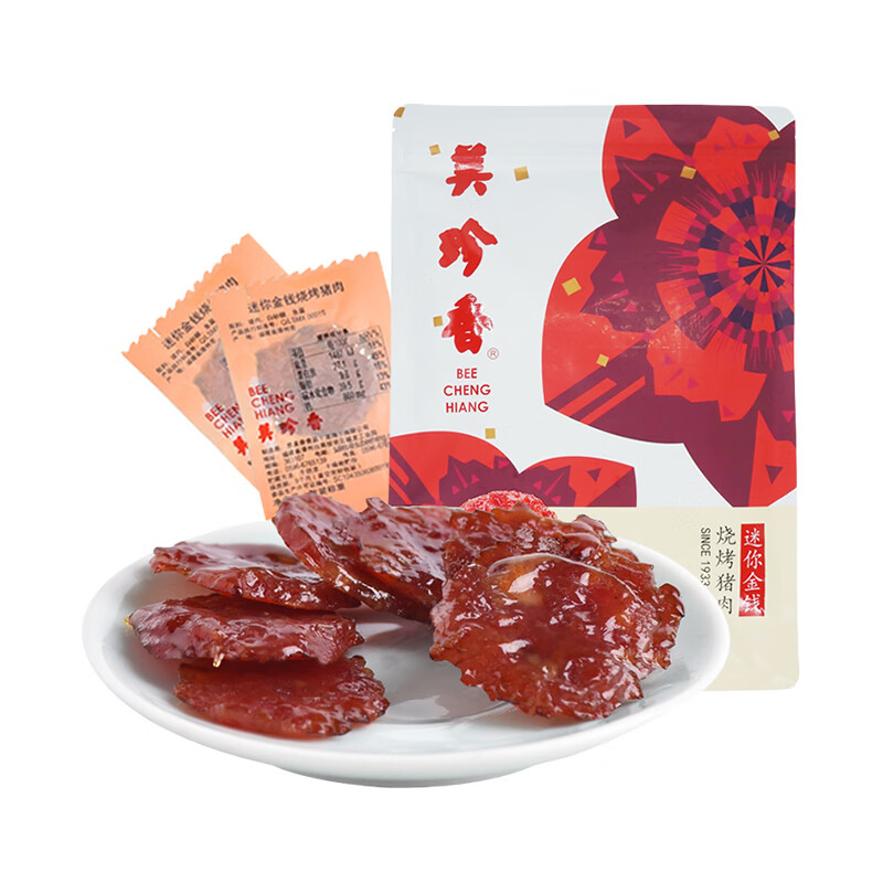 美珍香迷你金钱烧烤猪肉100g 15.3元 - 86线报