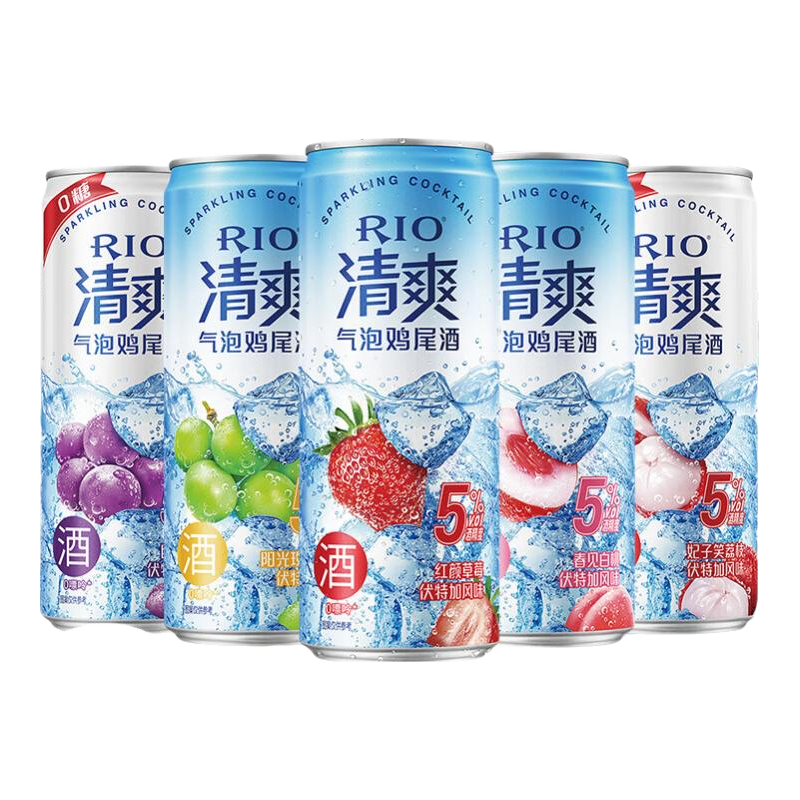 锐澳RIO强爽8度预调鸡尾酒330ml*5+赠1罐 17元 - 86线报 锐澳RIO强爽8度预调鸡尾酒330ml*5+赠1罐 17元 - 86线报