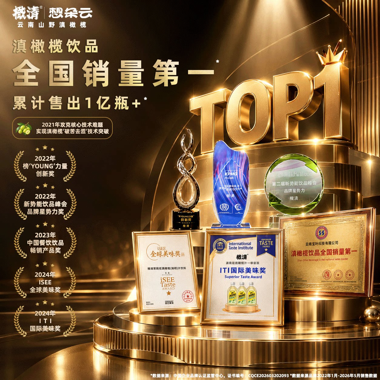 橄清茉莉花滇橄榄果汁1L*2瓶 22.6元 - 86线报 橄清茉莉花滇橄榄果汁1L*2瓶 22.6元 - 86线报