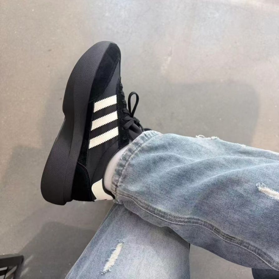 adidas originals SL 72Pro男款低帮黑色休闲鞋KK3073 393元 - 线报酷