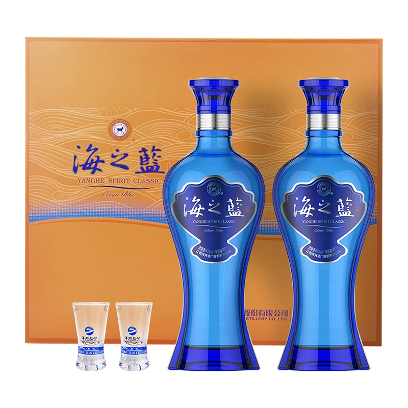 洋河海之蓝42度礼盒绵柔浓香型白酒自营2018版 213.7元 - 线报酷