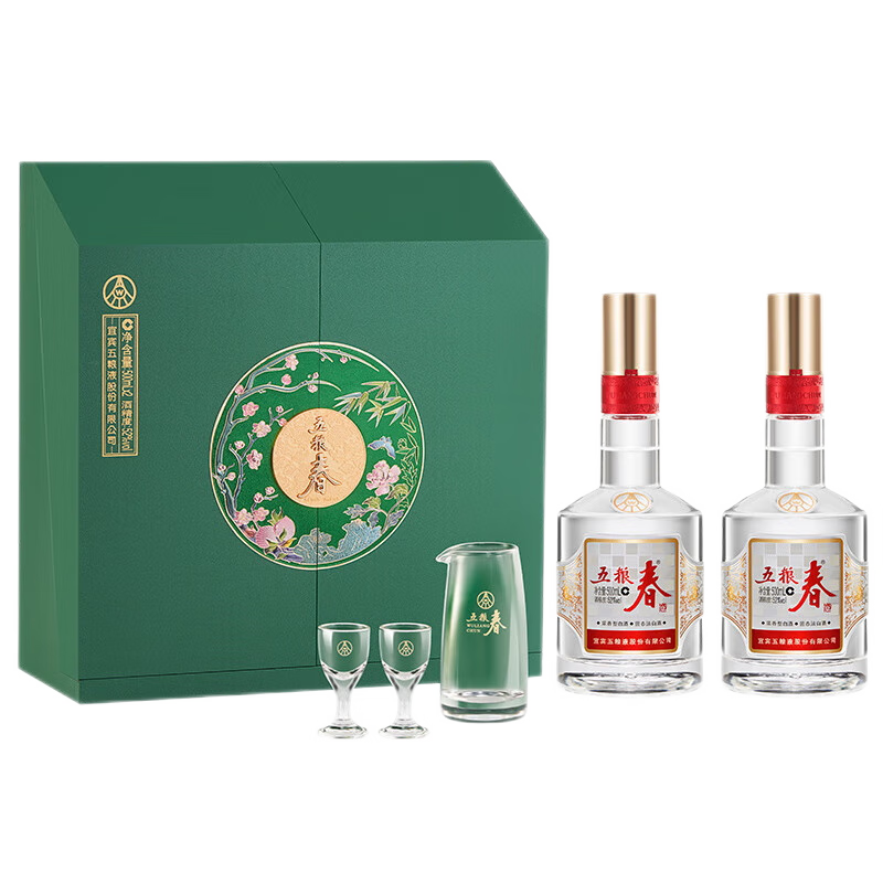 五粮春菁萃52度500ml*2瓶礼盒装 375元 - 86线报