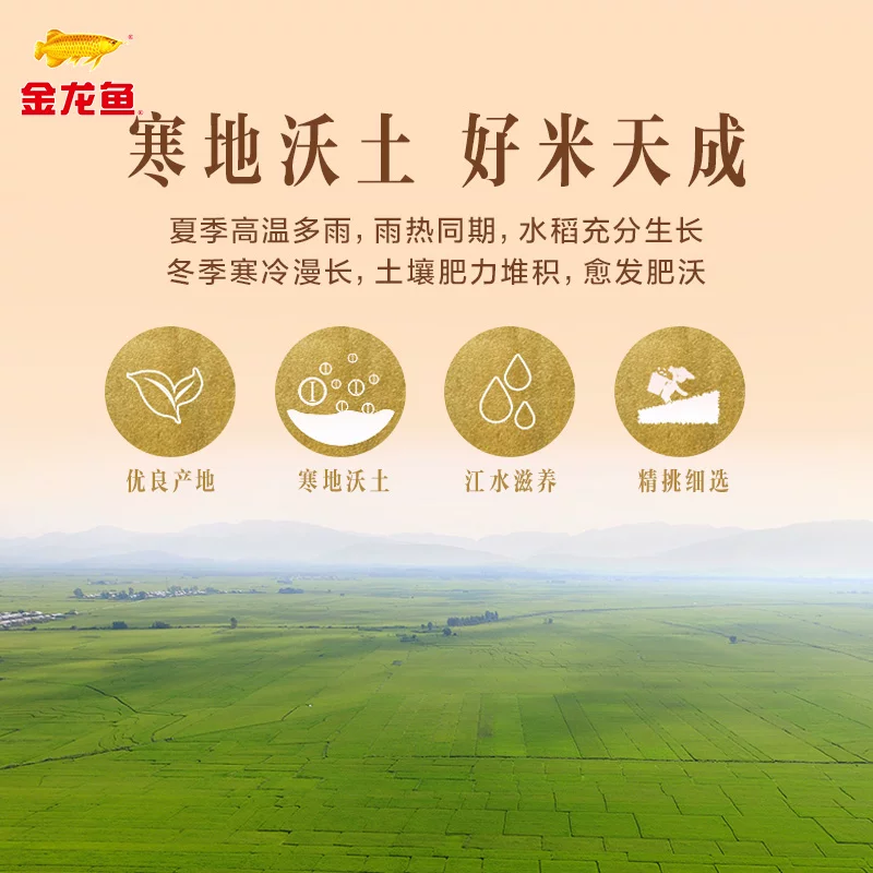 金龙鱼寒地东北大米5kg*4袋共20公斤整箱装经典圆粒米 78.88元 - 86线报
