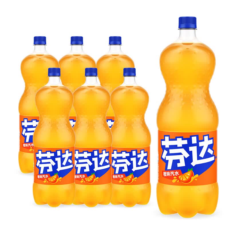 芬达可口可乐芬达Fanta高考季橙味汽水碳酸饮料2L*6瓶整箱装 23元 - 86线报