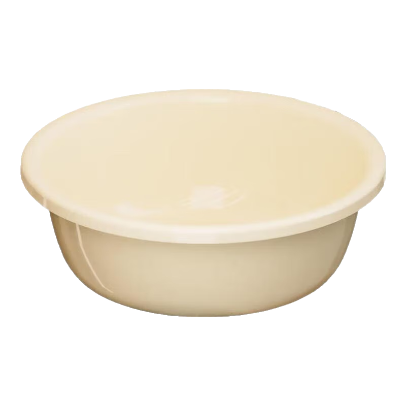 新款圆形加厚洗脸盆奶油黄中号直径27CM+赠1件买一赠一 5.99元 - 86线报