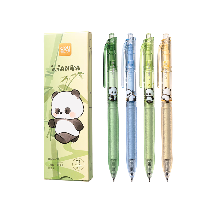 得力SA233熊有成竹按动中性笔0.5mm黑色4支/盒*3件 9.07元 - 86线报 得力SA233熊有成竹按动中性笔0.5mm黑色4支/盒*3件 9.07元 - 86线报