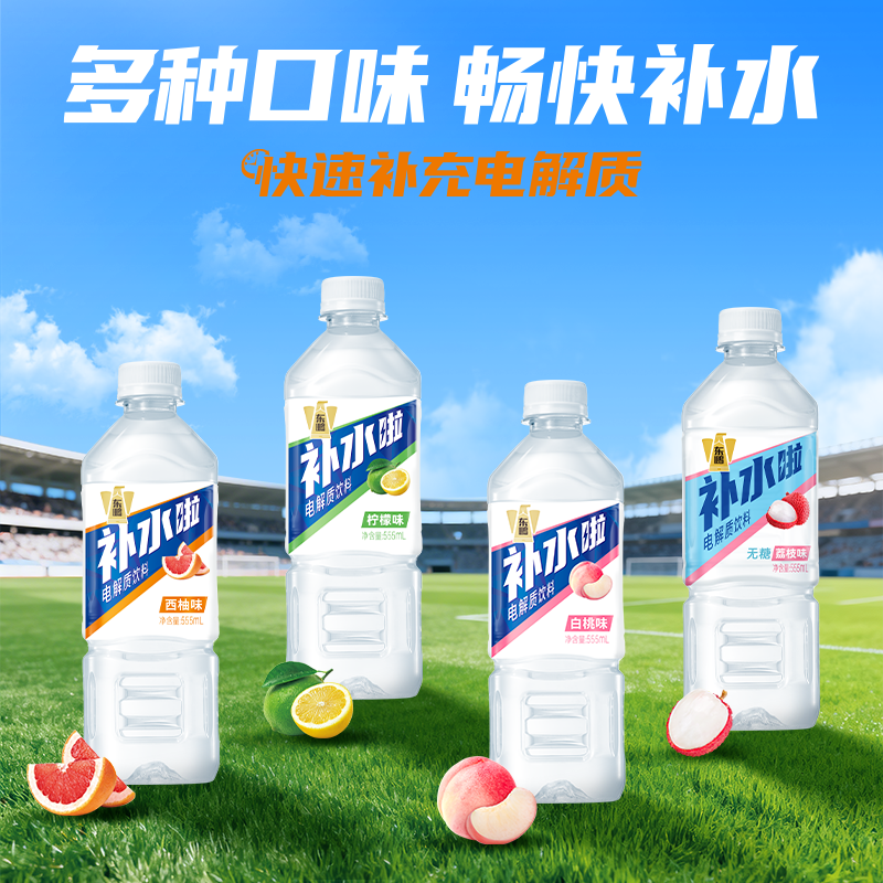 姆巴佩同款东鹏补水啦电解质水饮料555ml*24瓶 赠送冰凉贴 54.21元 - 86线报 姆巴佩同款东鹏补水啦电解质水饮料555ml*24瓶 赠送冰凉贴 54.21元 - 86线报