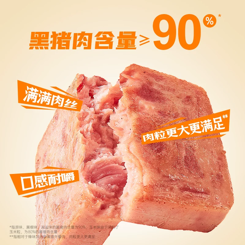 锋味派黑猪午餐肉原味540g 53.85元 - 线报酷