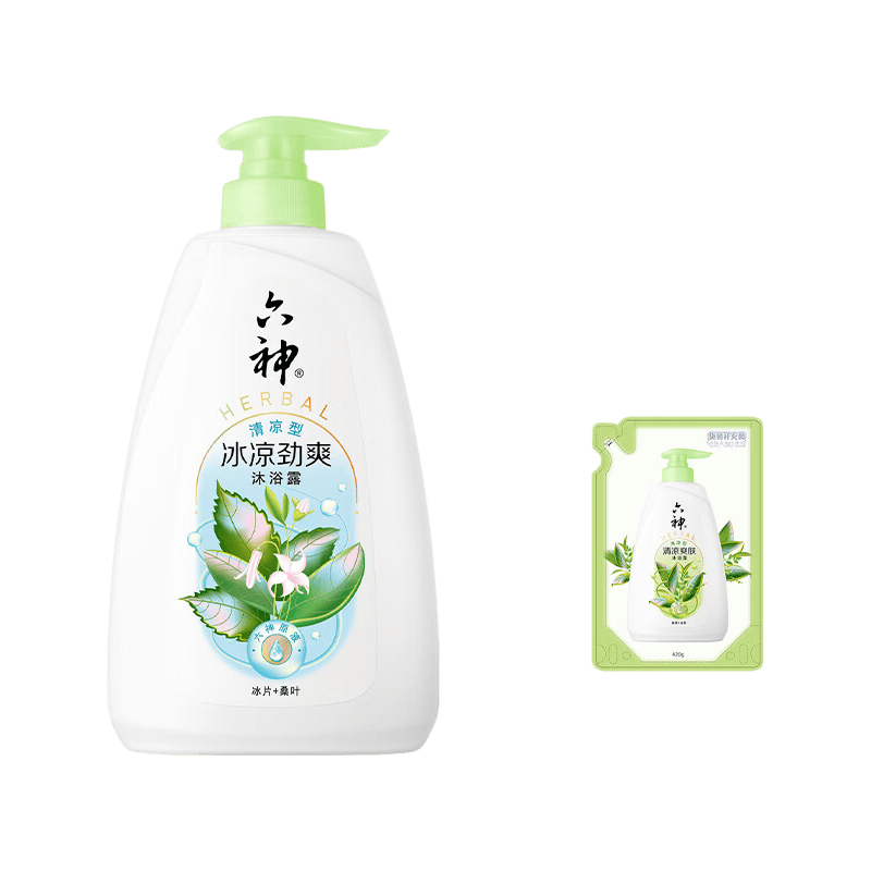 六神薄荷冰凉沐浴露650g+420g 15.81元 - 86线报