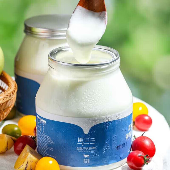 马三三新疆原味酸奶1000g*1桶 24.9元 - 86线报