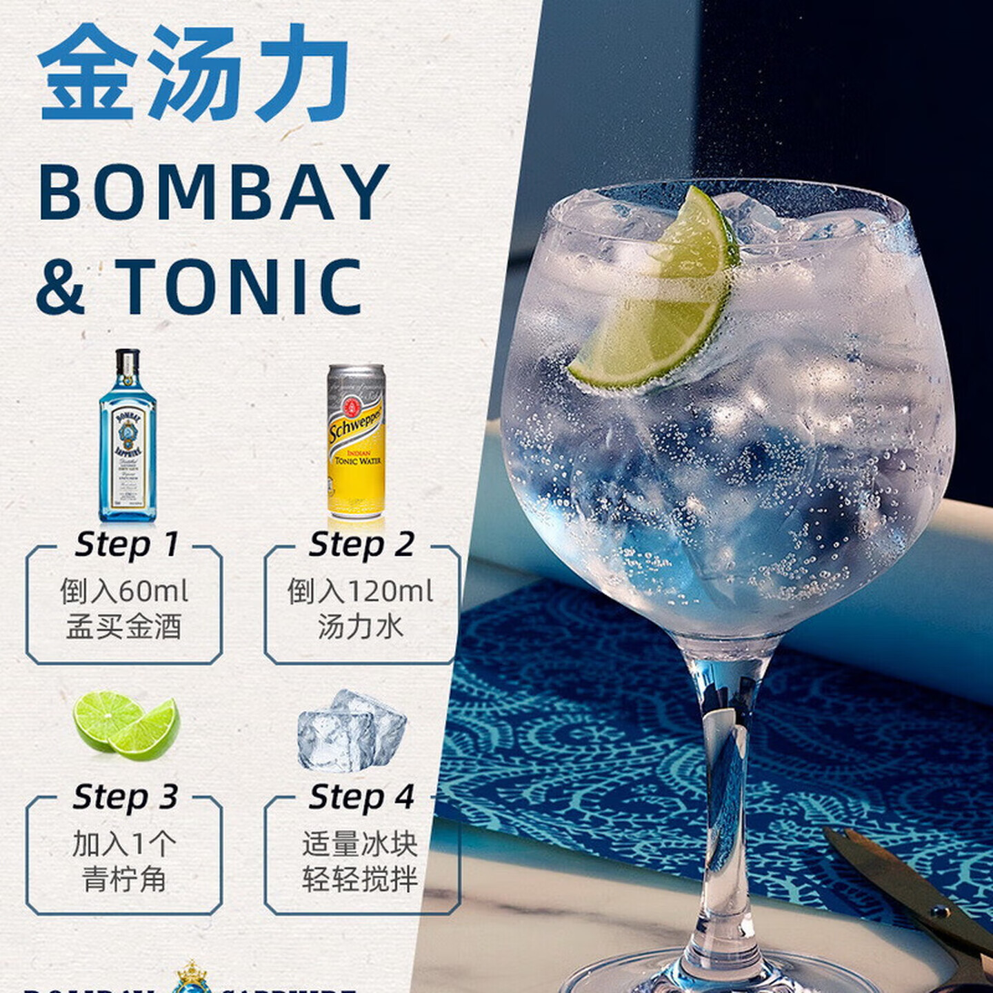BOMBAY蓝宝石蓝宝石金酒40%vol 750ml 96元 - 86线报