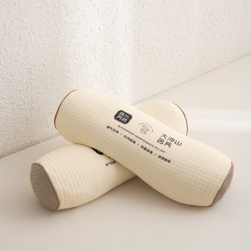 苦荞荞麦护颈枕米色圆柱45cm*13cm 17.8元 - 86线报