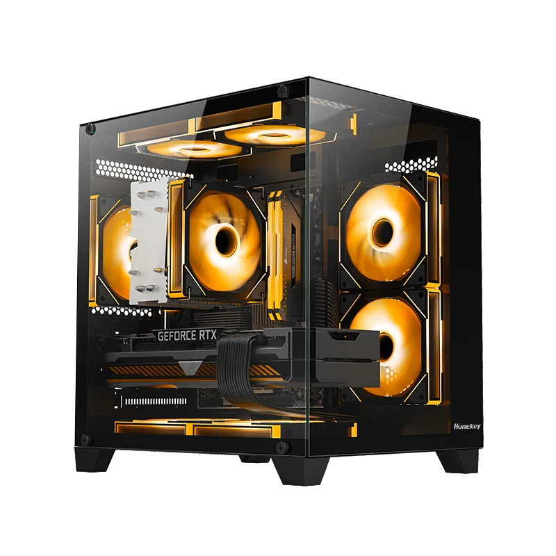 EVESKY航嘉S900/V320海景房电脑机箱台式主机m-atx主板240水冷侧透机箱 69.9元 - 86线报