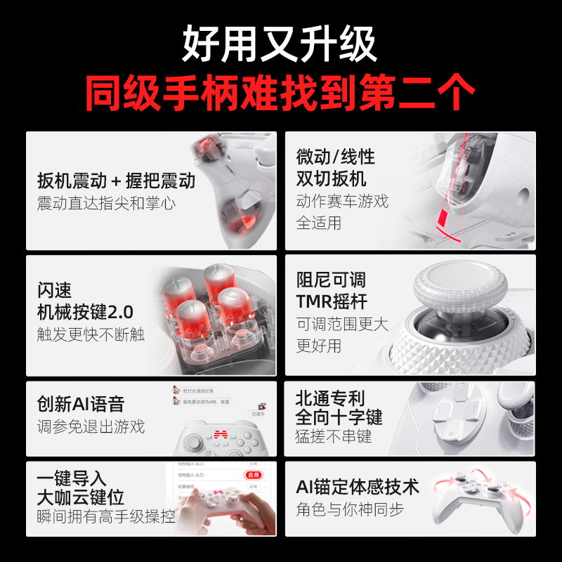 北通鲲鹏20蓝牙智控游戏手柄 161.8元 - 86线报