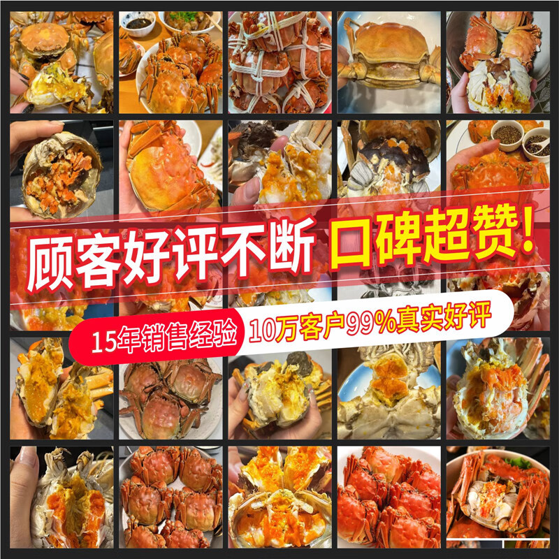 湖鲜阳澄大闸蟹去绳足重2.2 85元 - 清风线报