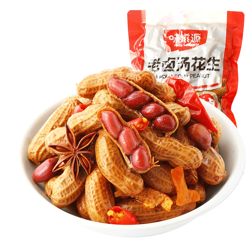 粮隆带壳卤汁花生香辣味500g1袋 18.7元 - 86线报