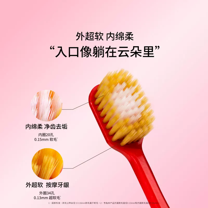 惠百施日本进口宽头护龈清洁牙刷超软毛54孔/48孔成人量贩家庭装1 36.04元 - 86线报