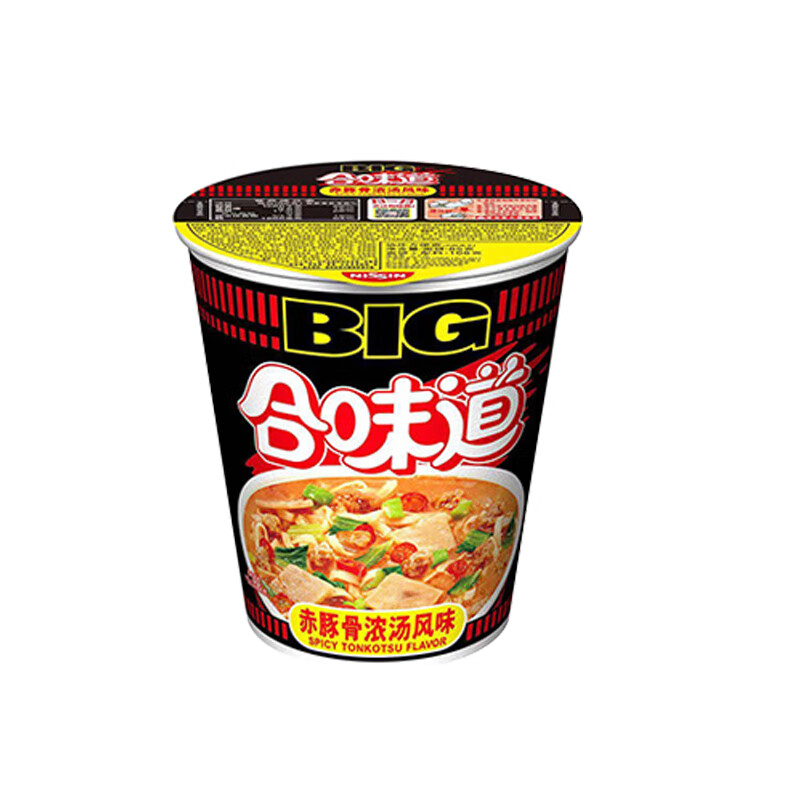 合味道BIG杯面赤豚骨浓汤风味113g方便面 需买12件 4.59元 - 86线报