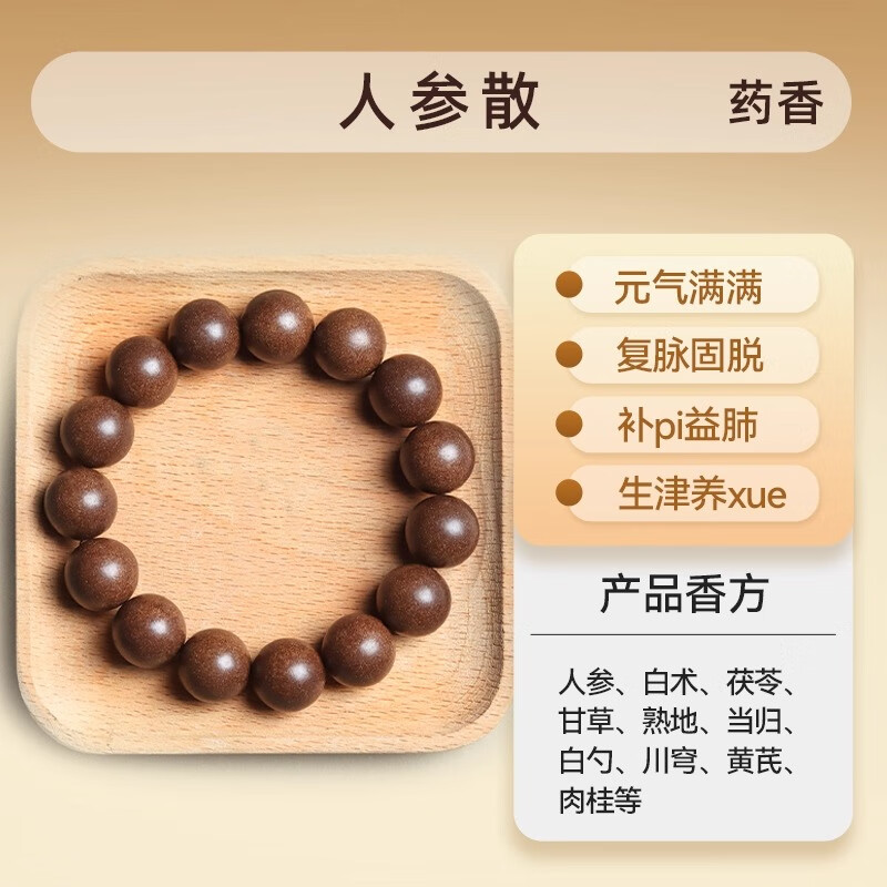 GOYN中药合香珠非遗自制疏肝解郁安神祛湿药香珠人参散8mm*23颗 56元 - 86线报