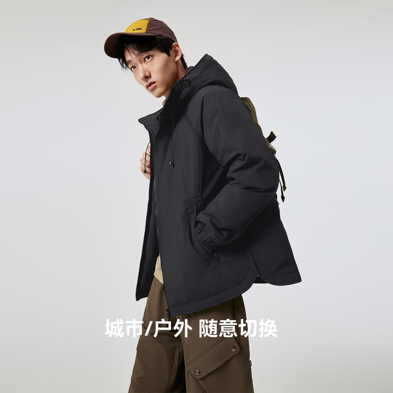 雪中飞城野系列百搭经典抗风保暖户外都市山系轻量羽绒服 159元 - 86线报