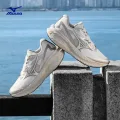 美津浓 25年 ASTRO X 运动跑步鞋男女厚底缓震回弹专业体考慢跑鞋 06/米白色/灰色 券后231.85元 图片 2