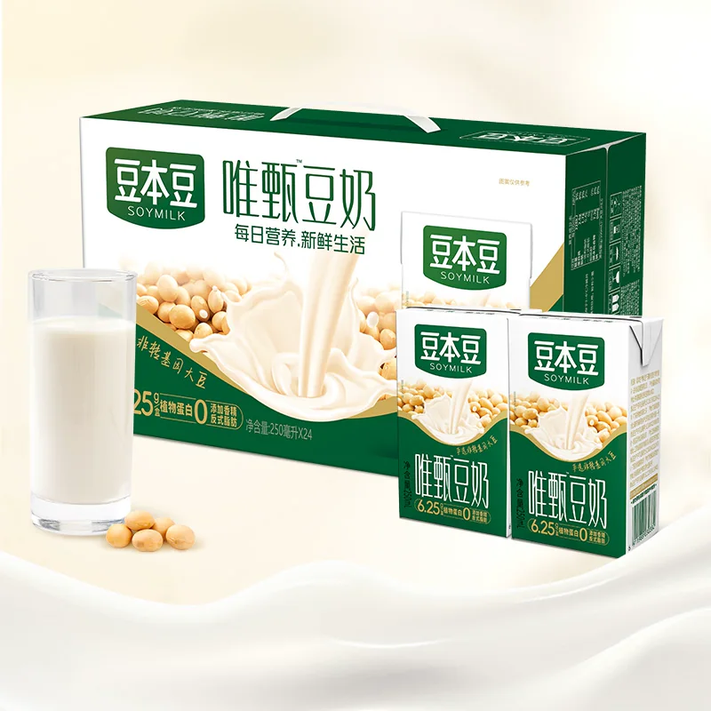 豆本豆唯甄原味豆奶250ml*24盒 18.31元 - 美泡泡