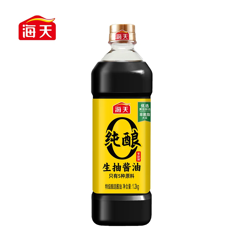 海天酱油0添加纯酿生抽1.2kg 6.9元 - 86线报