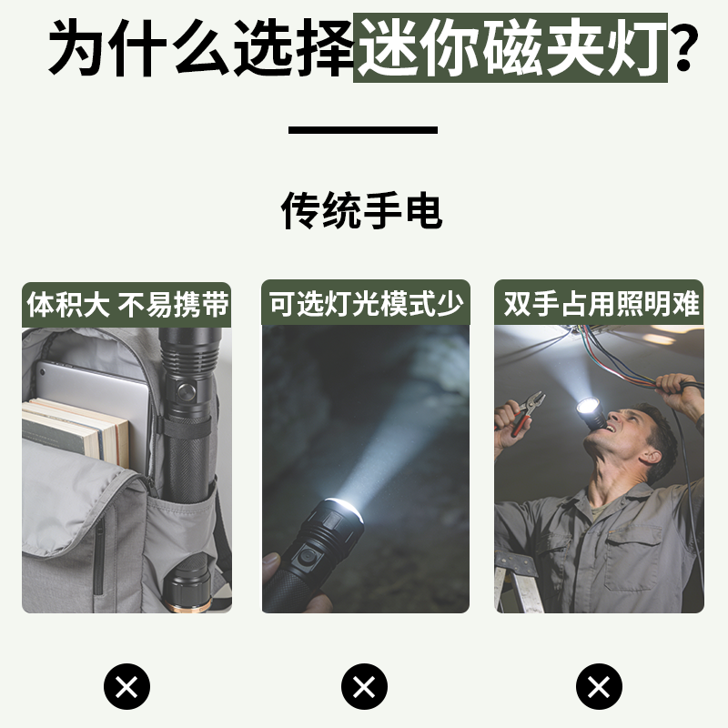微笑鲨迷你磁吸手电筒31g小重量 20.78元 - 86线报 微笑鲨迷你磁吸手电筒31g小重量 20.78元 - 86线报