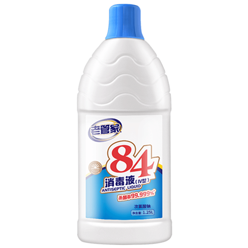 老管家84消毒液1.25L 3.9元 - 86线报