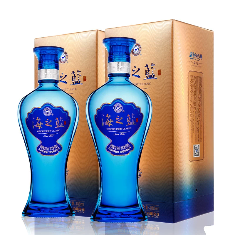 洋河海之蓝52度480ml*4支装绵柔浓香型白酒自营2018版 410.7元 - 86线报