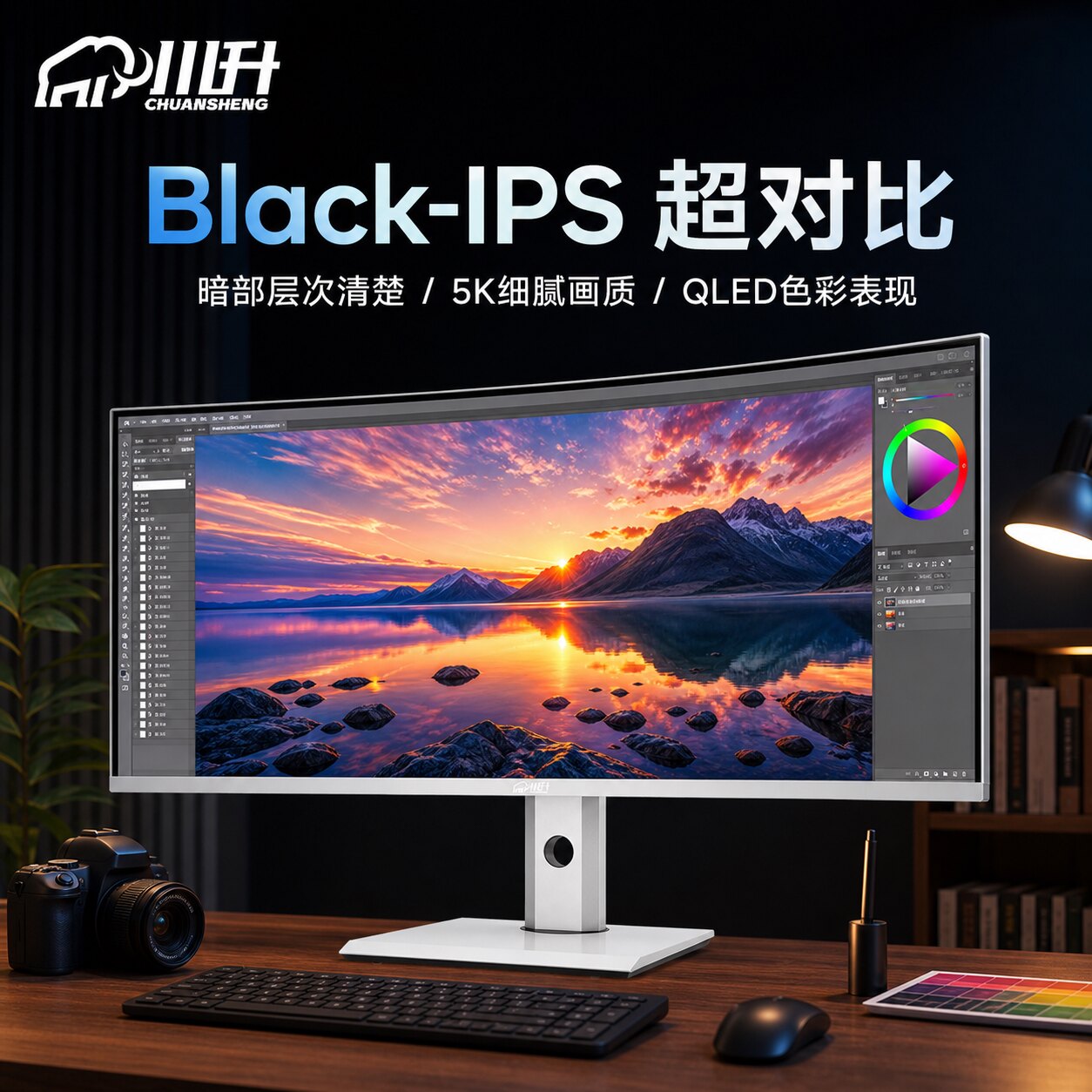 川升CS40X 40英寸 NanoIPS曲面显示器 2155元 - 86线报