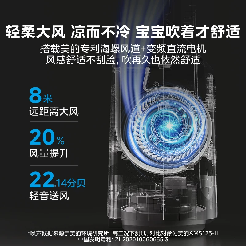 美的2026新款无叶风扇白色离线语音+7h定时+风随温变 447.5元 - 86线报