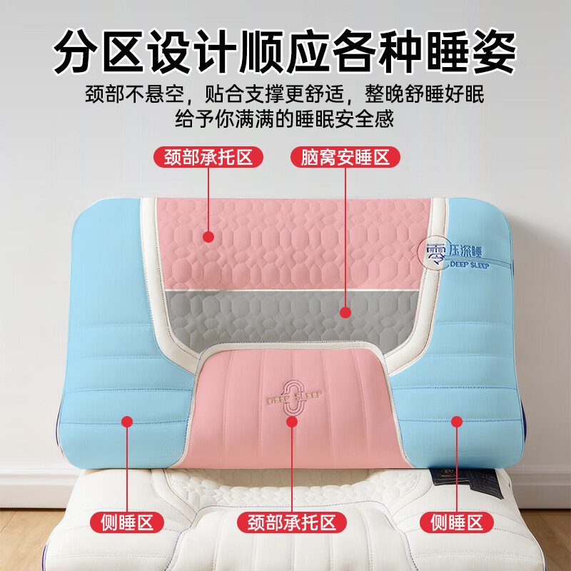 J.Sir枕头护颈枕颈椎深度睡眠专用乳胶枕芯成人大学生宿舍记忆枕 40元 - 86线报
