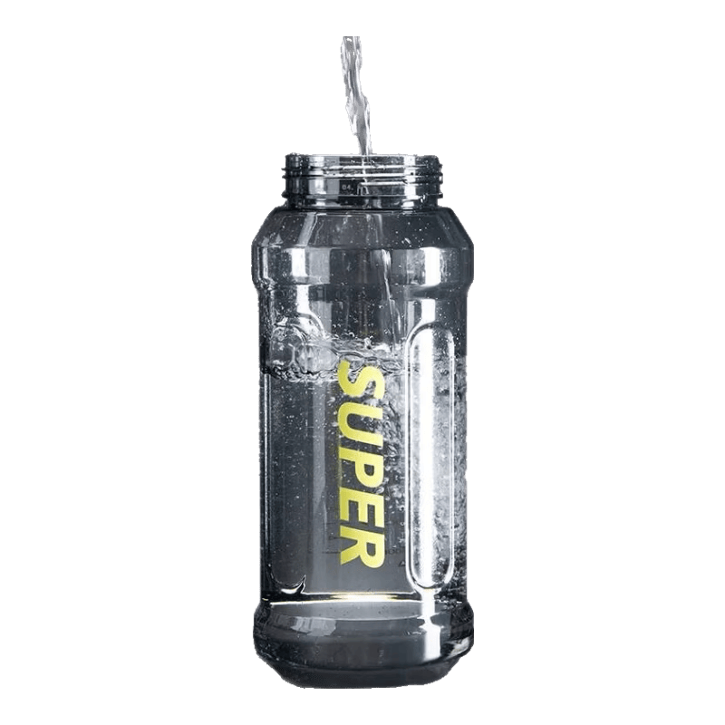 超大容量塑料水杯子运动水壶凉水壶黑色2.0L 3.7元 - 美泡泡