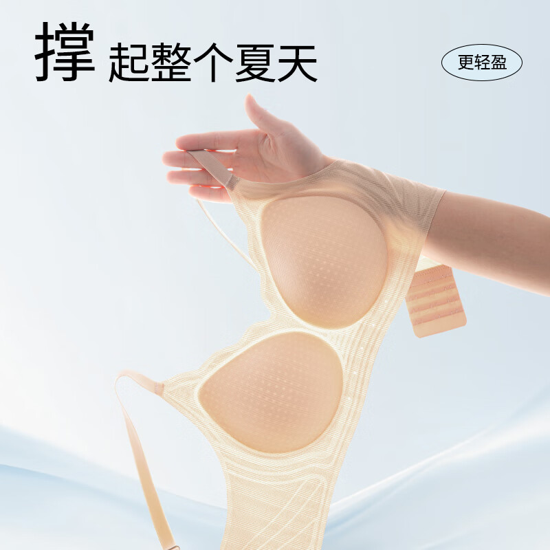 都市丽人2026夏季薄款内衣女无钢圈小胸聚拢提拉防下垂文胸罩香槟白M 24.5元 - 86线报