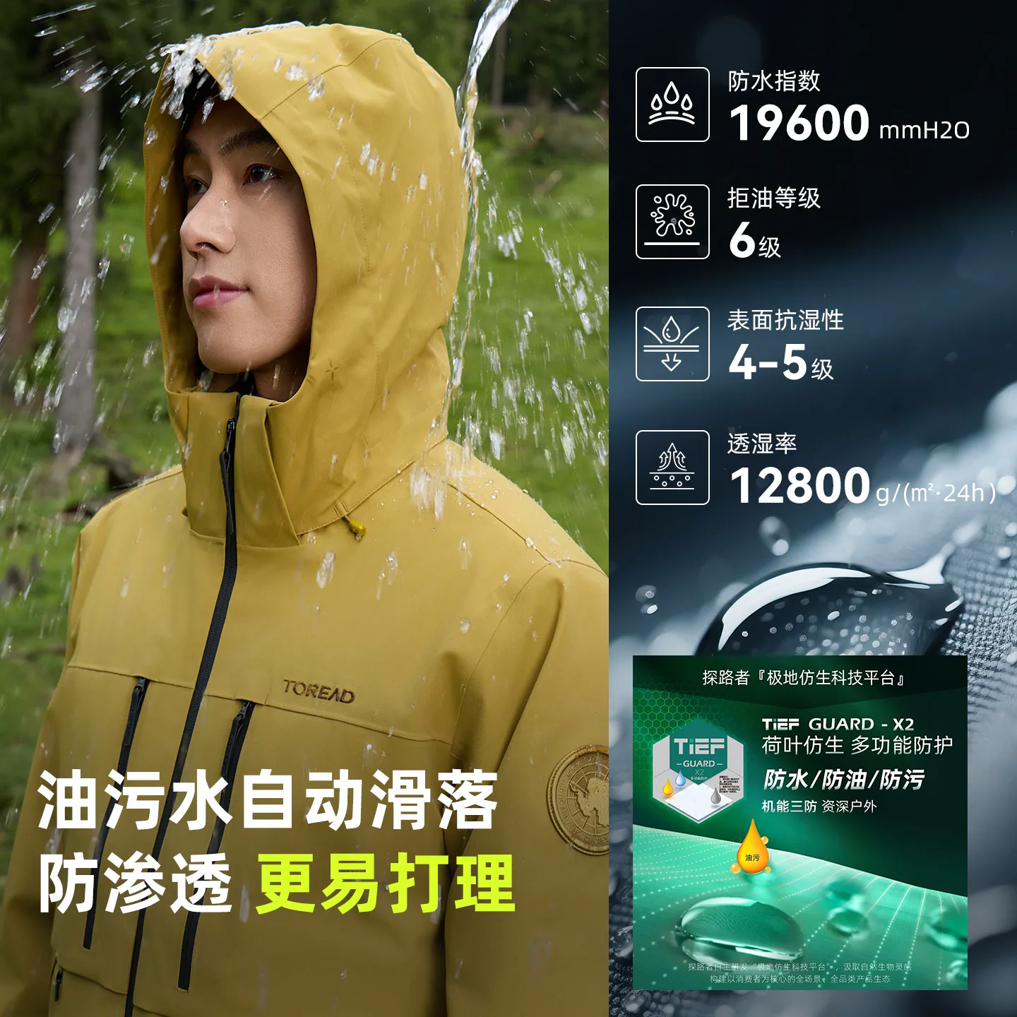 探路者极光三合一冲锋衣女户外防水硬壳抓绒外套男 454.03元 - 清风线报
