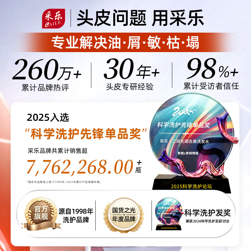 采乐强劲去屑去屑洗发水80ml 4.9元 - 86线报