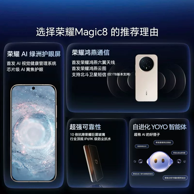 荣耀Magic8直屏智能手机超夜神长焦青海湖电池影像智能体第五代骁龙8至尊版官方旗舰店 3999元 - 86线报