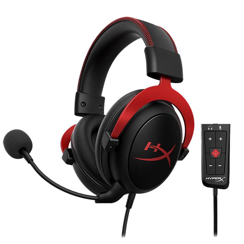 HYPERX飓风2有线头戴式耳机黑红 338元 - 86线报