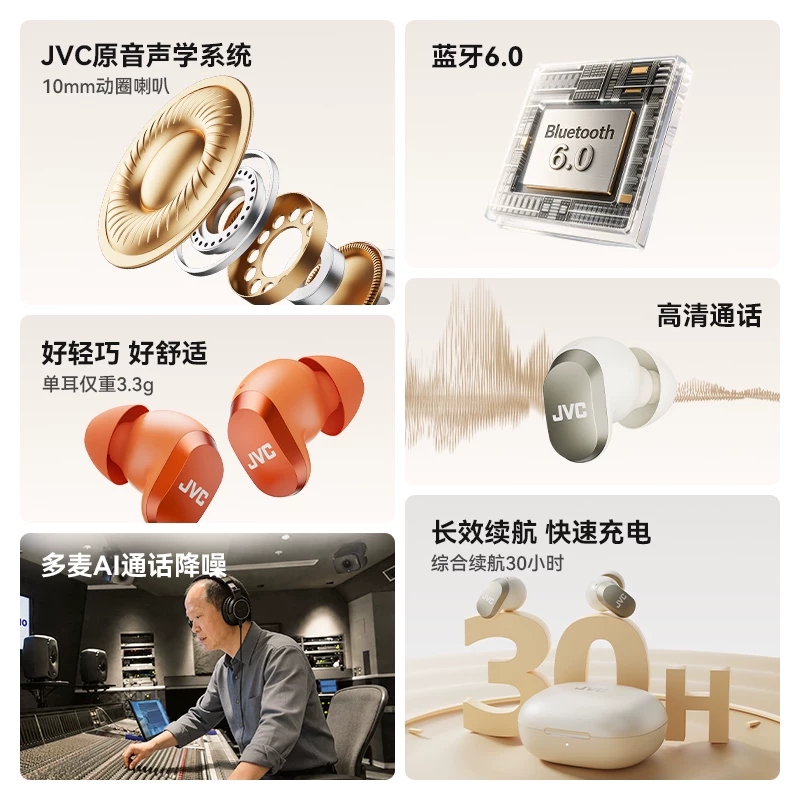 杰伟世E17T蓝牙耳机无线降噪入耳式高音质睡眠运动久戴不痛2026新款 49元 - 86线报 杰伟世E17T蓝牙耳机无线降噪入耳式高音质睡眠运动久戴不痛2026新款 49元 - 86线报